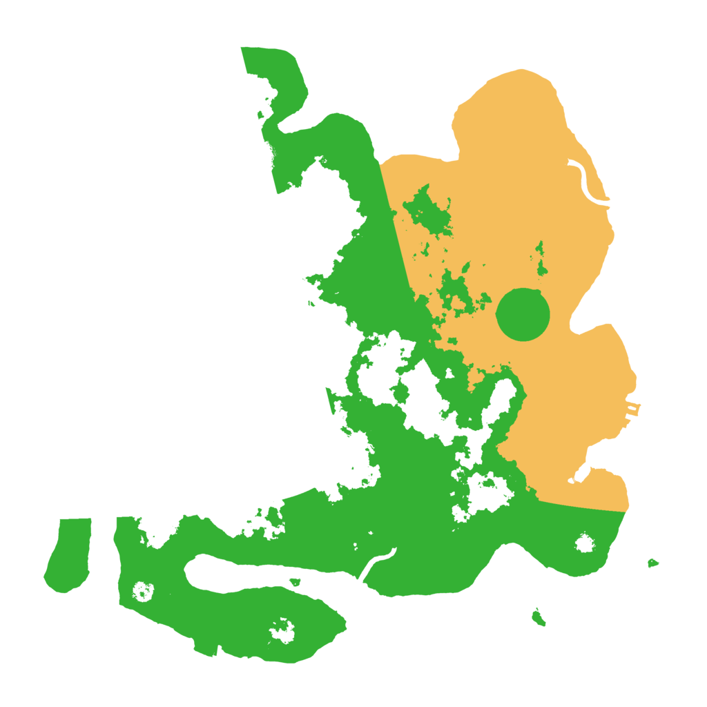 Biome Rust Map: Procedural Map, Size: 3500, Seed: 961586444