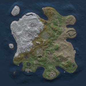 Thumbnail Rust Map: Procedural Map, Size: 3000, Seed: 740201648, 13 Monuments