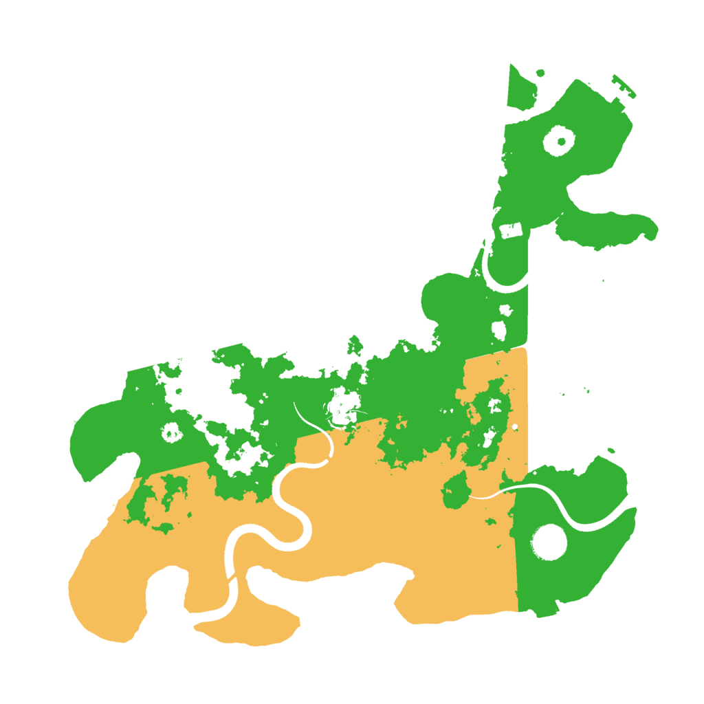 Biome Rust Map: Procedural Map, Size: 3500, Seed: 94772595