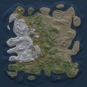 Thumbnail Rust Map: Procedural Map, Size: 4250, Seed: 2031436017, 19 Monuments