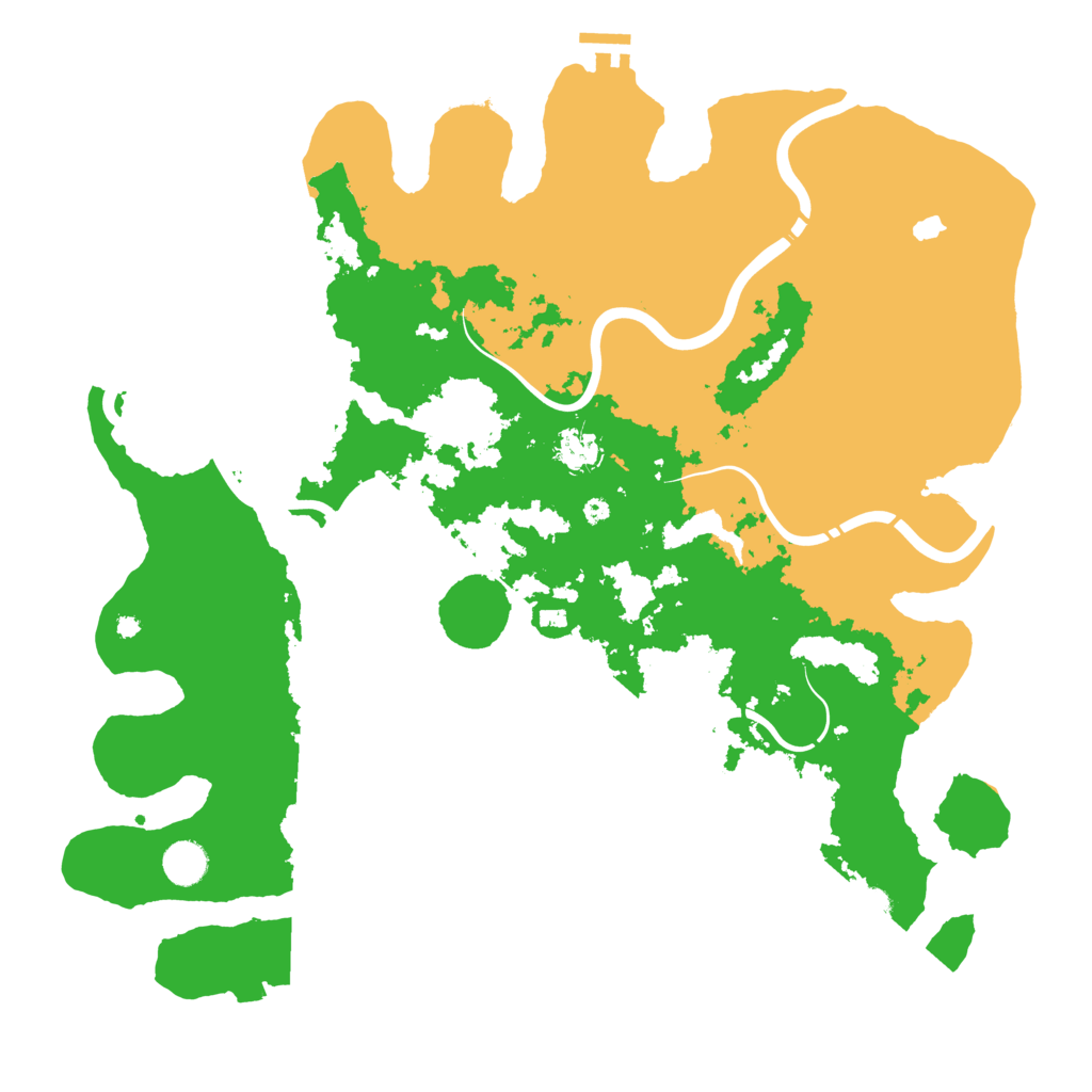 Biome Rust Map: Procedural Map, Size: 4300, Seed: 49624790