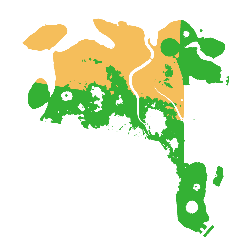 Biome Rust Map: Procedural Map, Size: 3500, Seed: 1999271579