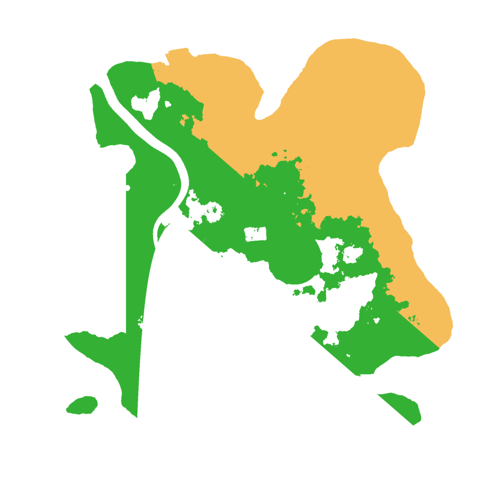 Biome Rust Map: Procedural Map, Size: 2500, Seed: 75198