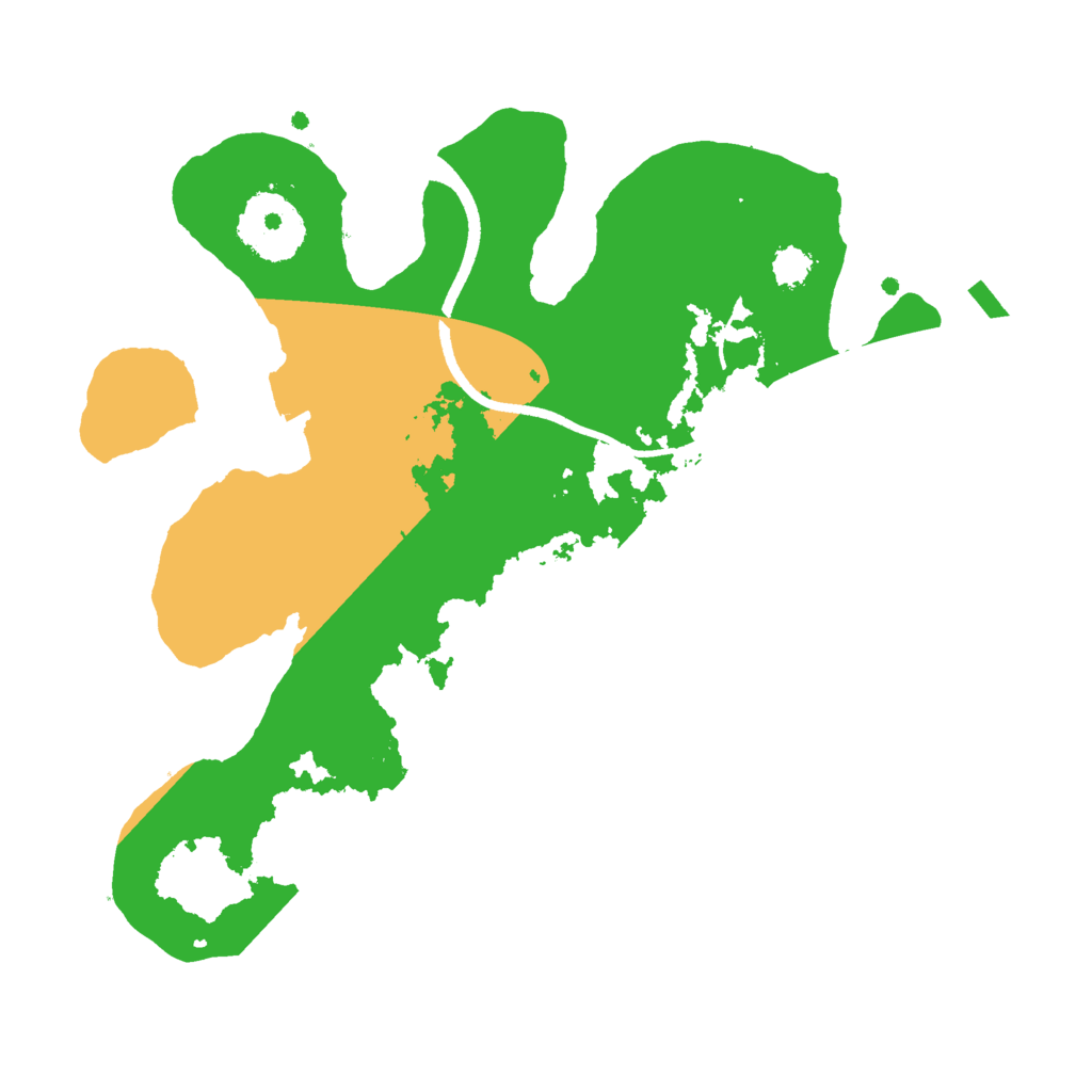 Biome Rust Map: Procedural Map, Size: 2500, Seed: 3850