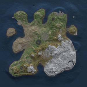 Thumbnail Rust Map: Procedural Map, Size: 2500, Seed: 3850, 10 Monuments
