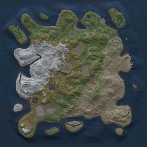 Thumbnail Rust Map: Procedural Map, Size: 3500, Seed: 1218, 15 Monuments