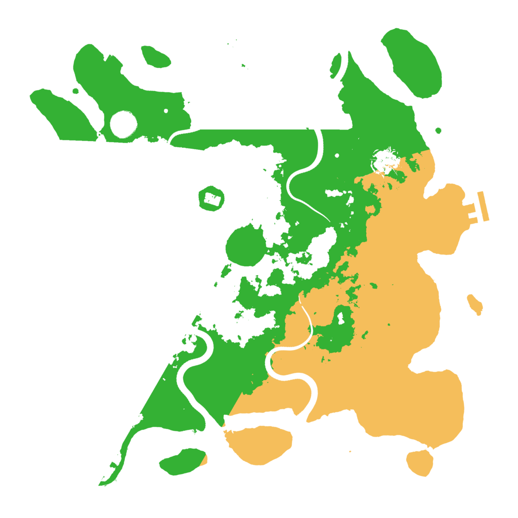 Biome Rust Map: Procedural Map, Size: 3500, Seed: 1218