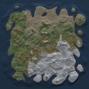 Thumbnail Rust Map: Procedural Map, Size: 4500, Seed: 2138057812, 19 Monuments