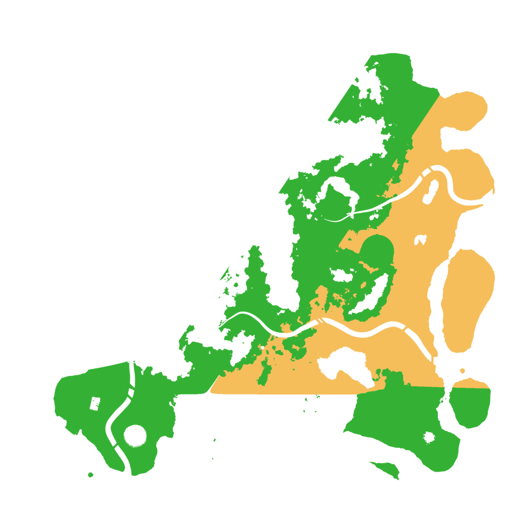 Biome Rust Map: Procedural Map, Size: 4250, Seed: 564028600