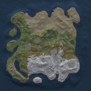 Thumbnail Rust Map: Procedural Map, Size: 3500, Seed: 71001088, 16 Monuments