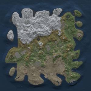 Thumbnail Rust Map: Procedural Map, Size: 3700, Seed: 1633340243, 17 Monuments