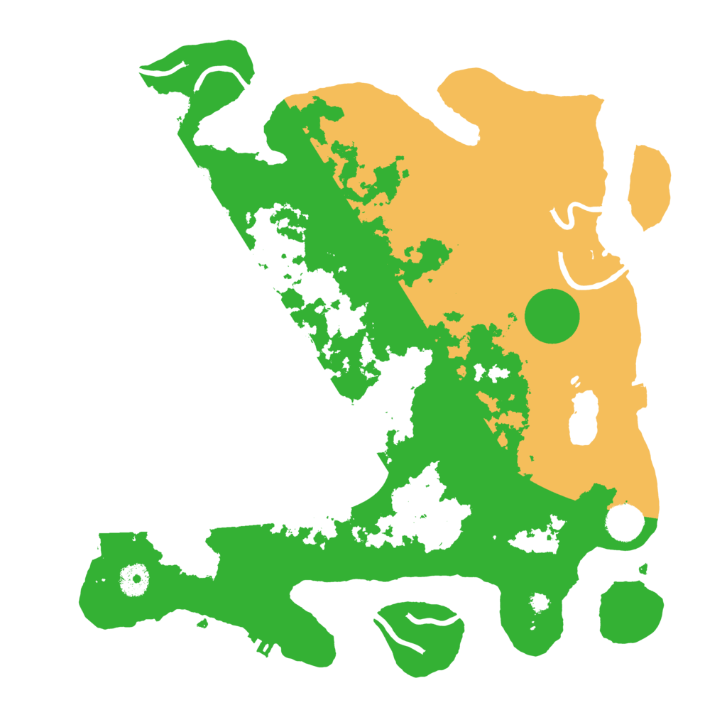 Biome Rust Map: Procedural Map, Size: 3500, Seed: 740295210