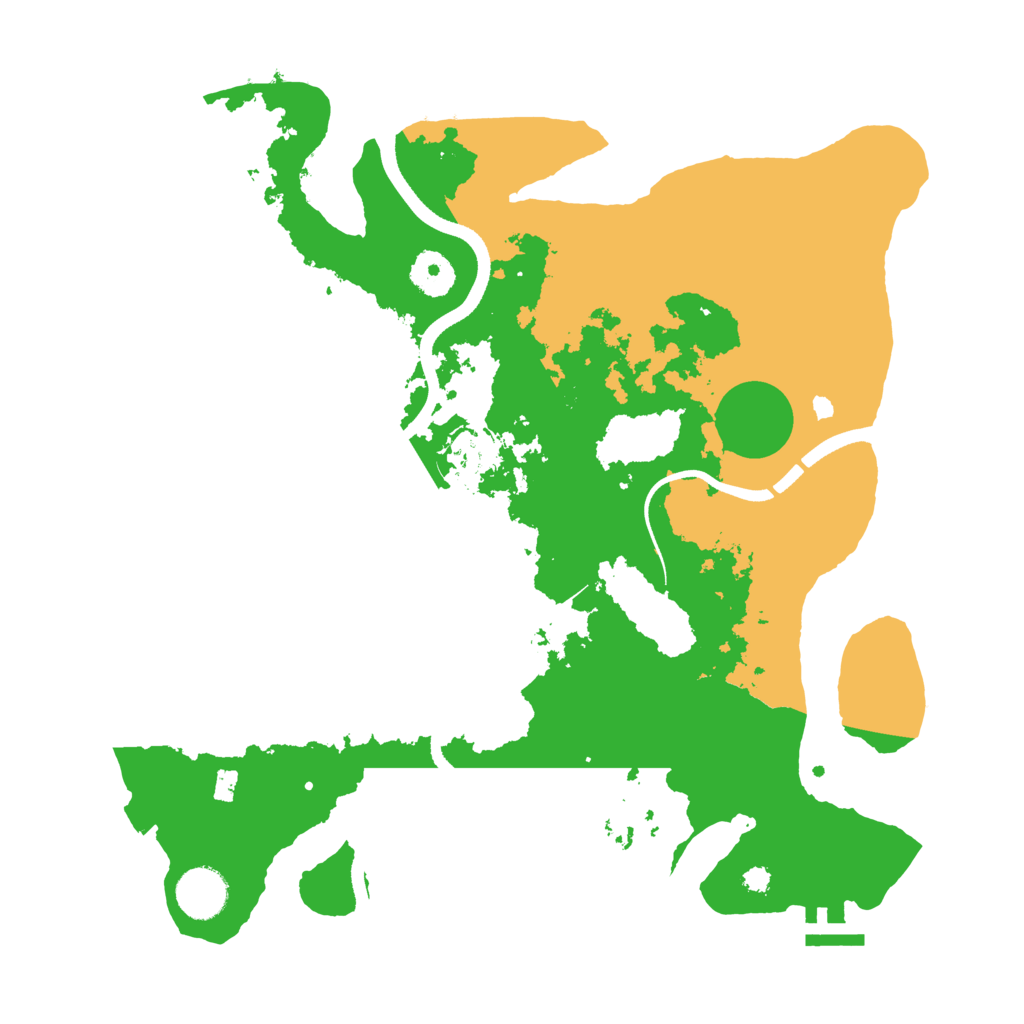 Biome Rust Map: Procedural Map, Size: 3500, Seed: 1169727001