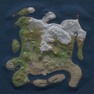 Thumbnail Rust Map: Procedural Map, Size: 3000, Seed: 348546634, 13 Monuments