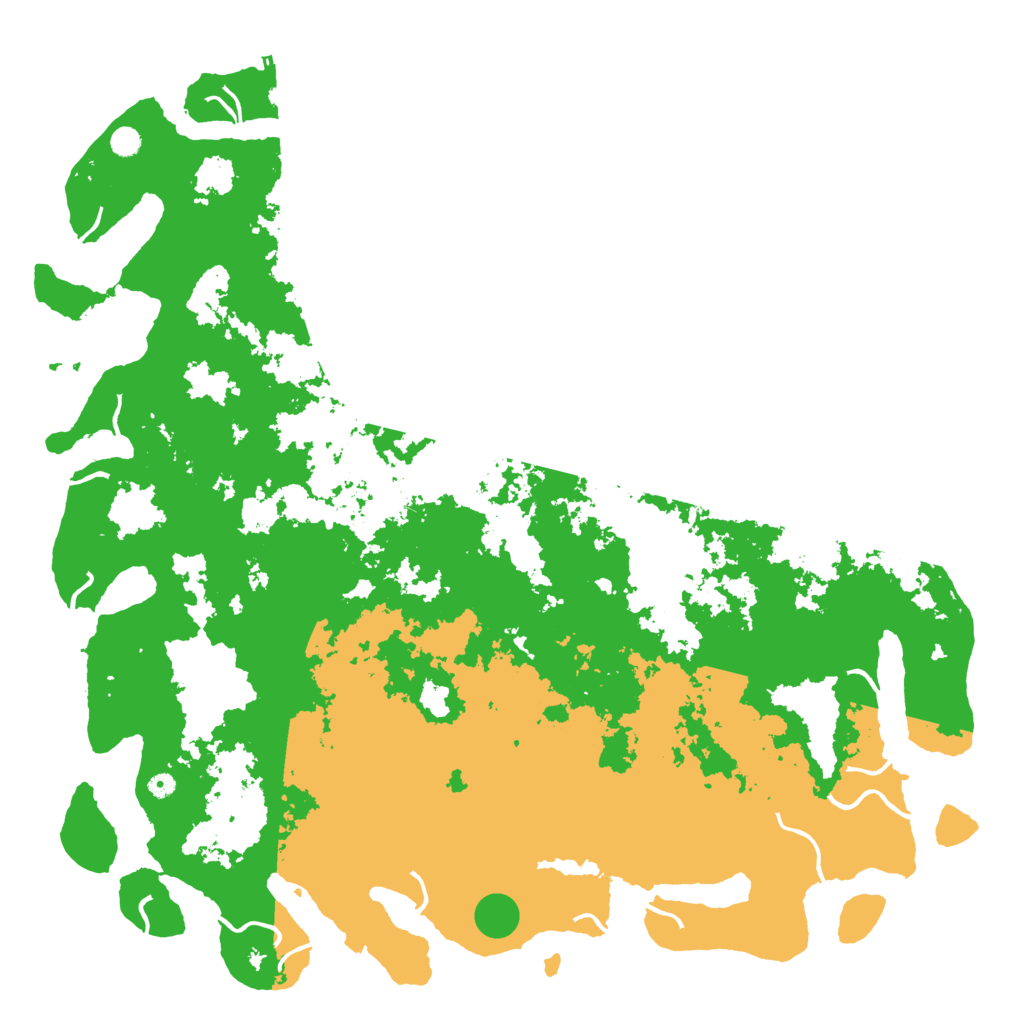 Biome Rust Map: Procedural Map, Size: 6000, Seed: 2146789654
