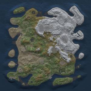 Thumbnail Rust Map: Procedural Map, Size: 3850, Seed: 1286224344, 16 Monuments