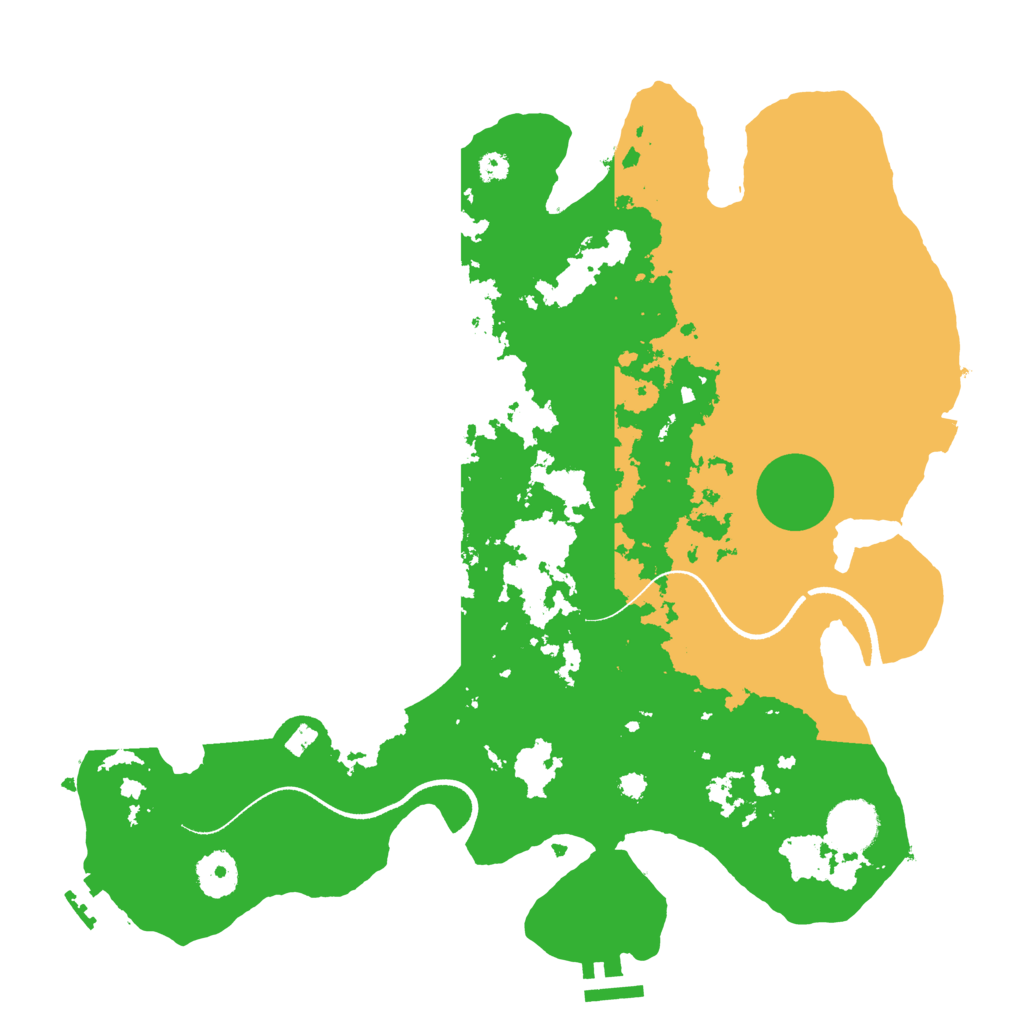 Biome Rust Map: Procedural Map, Size: 3500, Seed: 121445506