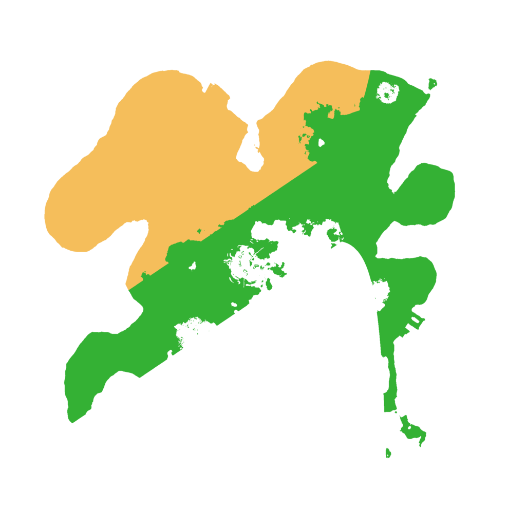 Biome Rust Map: Procedural Map, Size: 2500, Seed: 256945