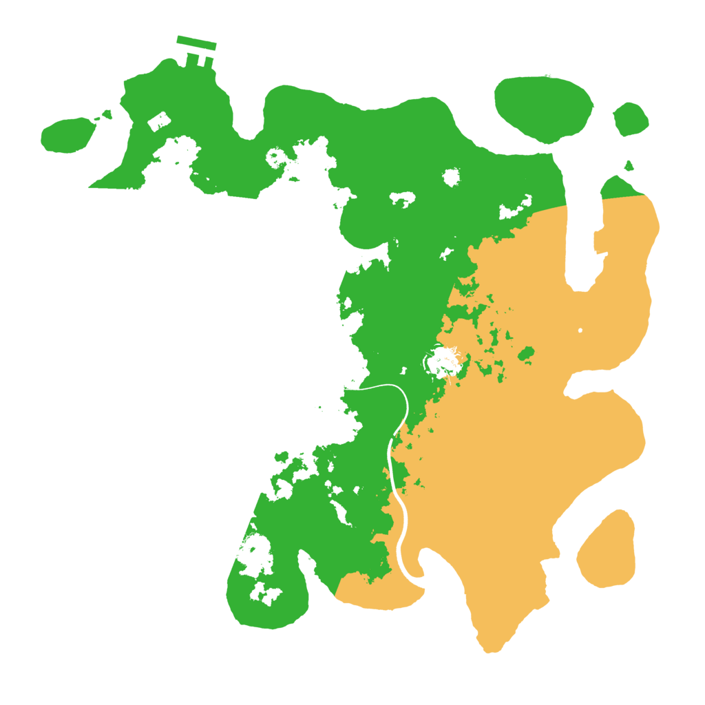 Biome Rust Map: Procedural Map, Size: 3600, Seed: 935307055