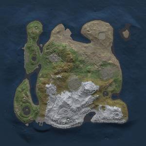 Thumbnail Rust Map: Procedural Map, Size: 2500, Seed: 40714360, 9 Monuments