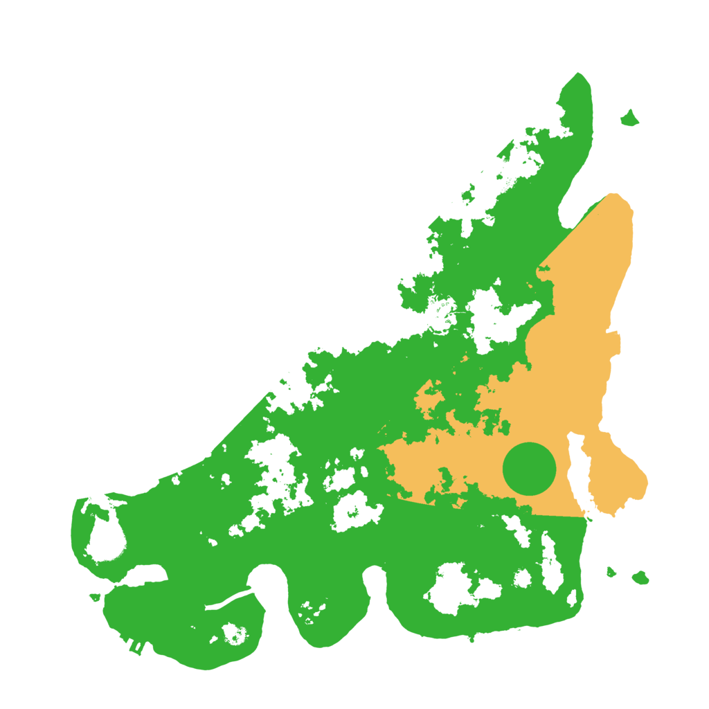 Biome Rust Map: Procedural Map, Size: 3500, Seed: 17919