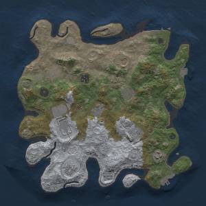 Thumbnail Rust Map: Procedural Map, Size: 3500, Seed: 1052479519, 18 Monuments