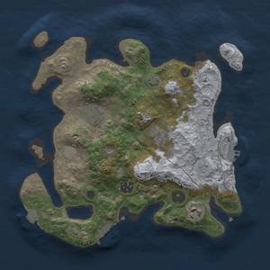 Thumbnail Rust Map: Procedural Map, Size: 3000, Seed: 246597, 12 Monuments