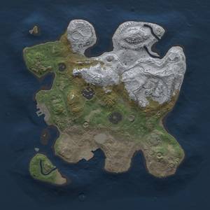 Thumbnail Rust Map: Procedural Map, Size: 2500, Seed: 1456336944, 8 Monuments