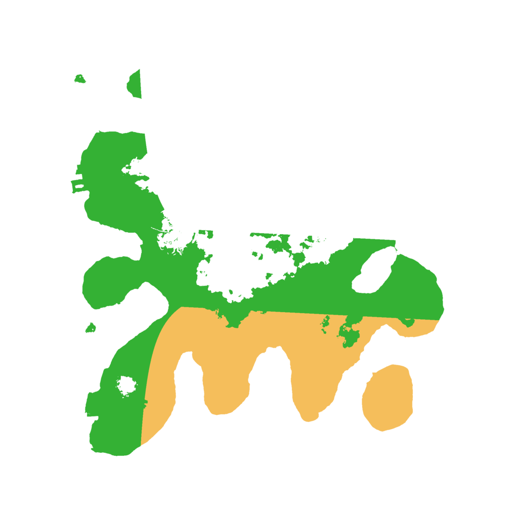 Biome Rust Map: Procedural Map, Size: 2500, Seed: 61645