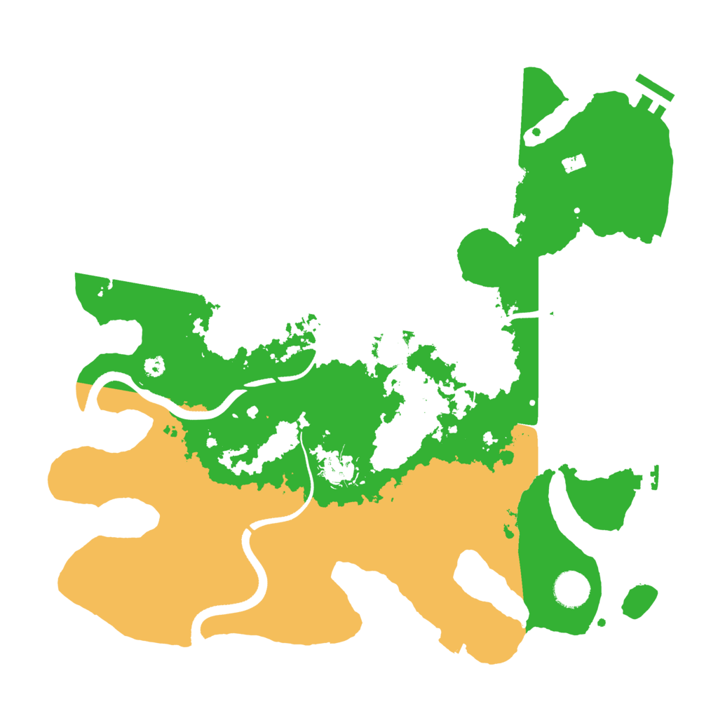 Biome Rust Map: Procedural Map, Size: 3500, Seed: 88186480