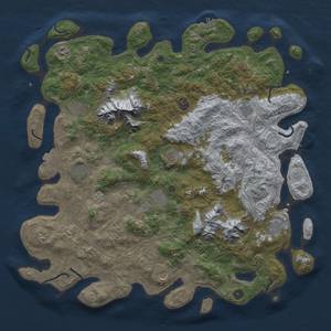 Thumbnail Rust Map: Procedural Map, Size: 5000, Seed: 67382971, 19 Monuments