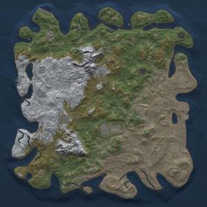 Thumbnail Rust Map: Procedural Map, Size: 5000, Seed: 44040424, 19 Monuments