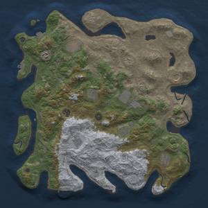 Thumbnail Rust Map: Procedural Map, Size: 4250, Seed: 724704008, 19 Monuments