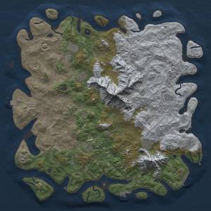 Thumbnail Rust Map: Procedural Map, Size: 5000, Seed: 399343067, 19 Monuments