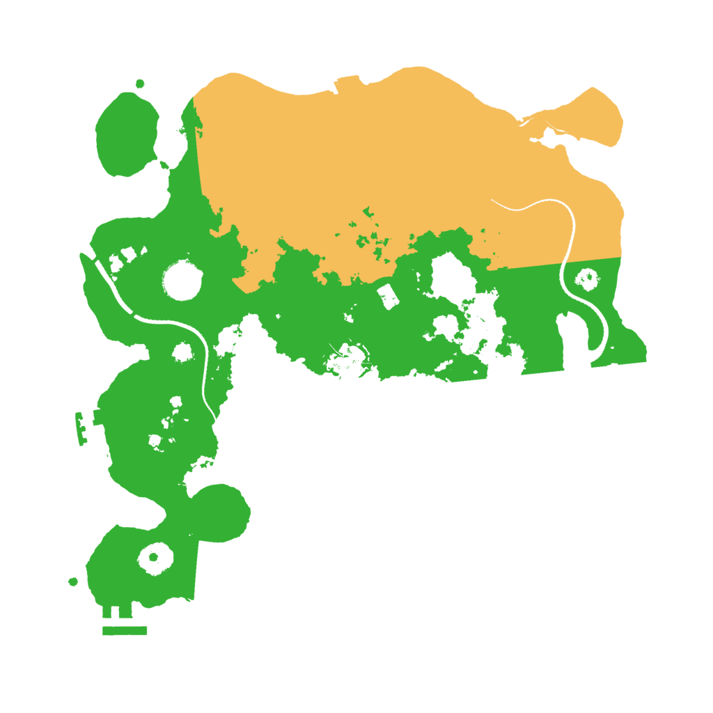 Biome Rust Map: Procedural Map, Size: 3250, Seed: 741463282