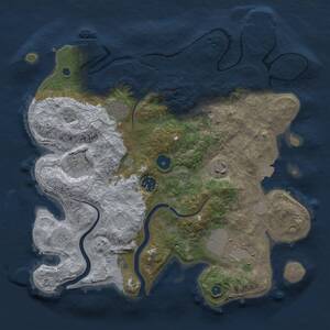 Thumbnail Rust Map: Procedural Map, Size: 3500, Seed: 160969567, 12 Monuments