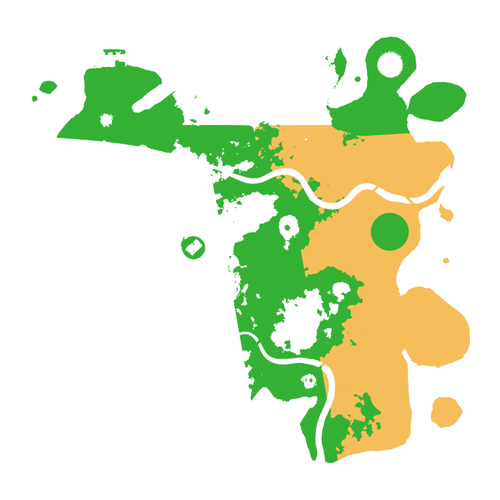 Biome Rust Map: Procedural Map, Size: 3500, Seed: 160969567