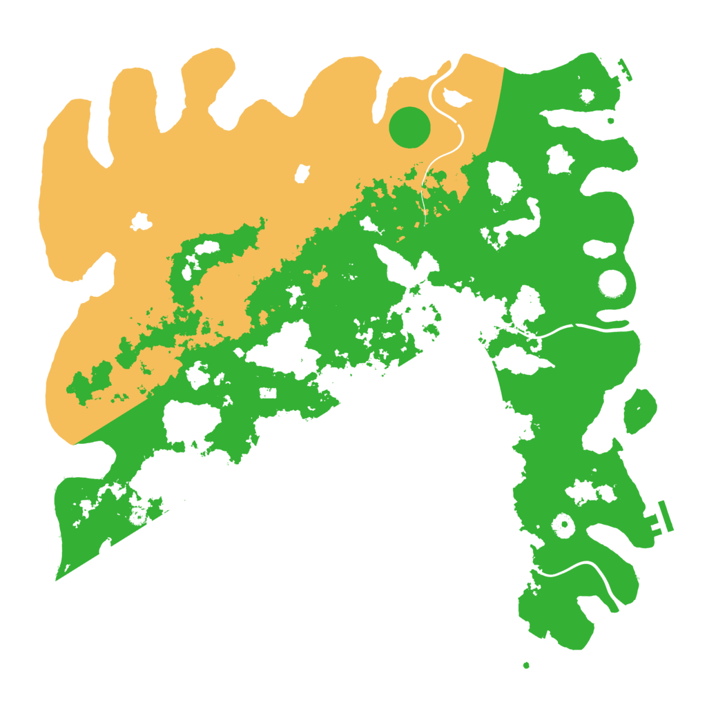 Biome Rust Map: Procedural Map, Size: 4500, Seed: 586381868