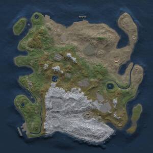 Thumbnail Rust Map: Procedural Map, Size: 3500, Seed: 692519904, 14 Monuments