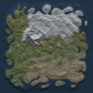 Thumbnail Rust Map: Procedural Map, Size: 5000, Seed: 1265840618, 19 Monuments