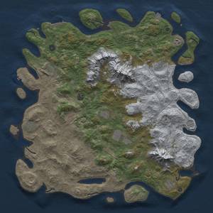 Thumbnail Rust Map: Procedural Map, Size: 5000, Seed: 1181499140, 19 Monuments