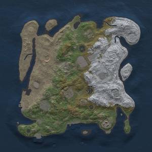 Thumbnail Rust Map: Procedural Map, Size: 3500, Seed: 108280185, 16 Monuments