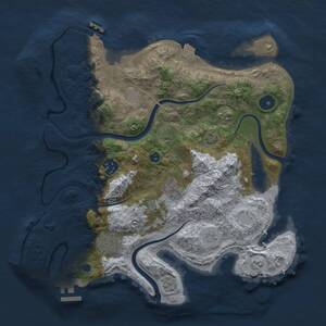 Thumbnail Rust Map: Procedural Map, Size: 3200, Seed: 78786786, 9 Monuments