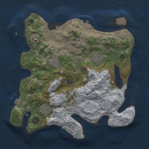 Thumbnail Rust Map: Procedural Map, Size: 3200, Seed: 78786786, 13 Monuments