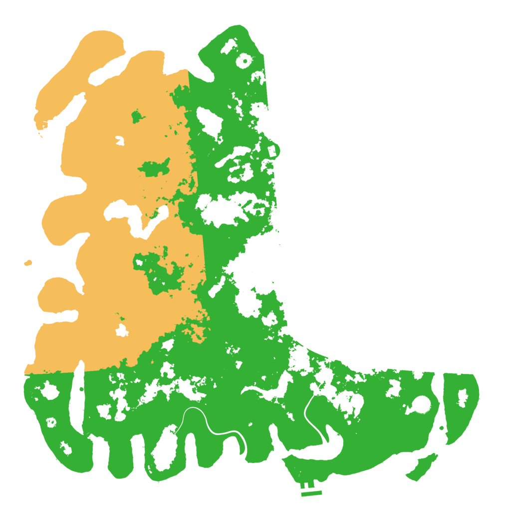 Biome Rust Map: Procedural Map, Size: 5000, Seed: 4206988