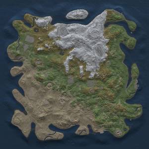 Thumbnail Rust Map: Procedural Map, Size: 4500, Seed: 1635596365, 19 Monuments