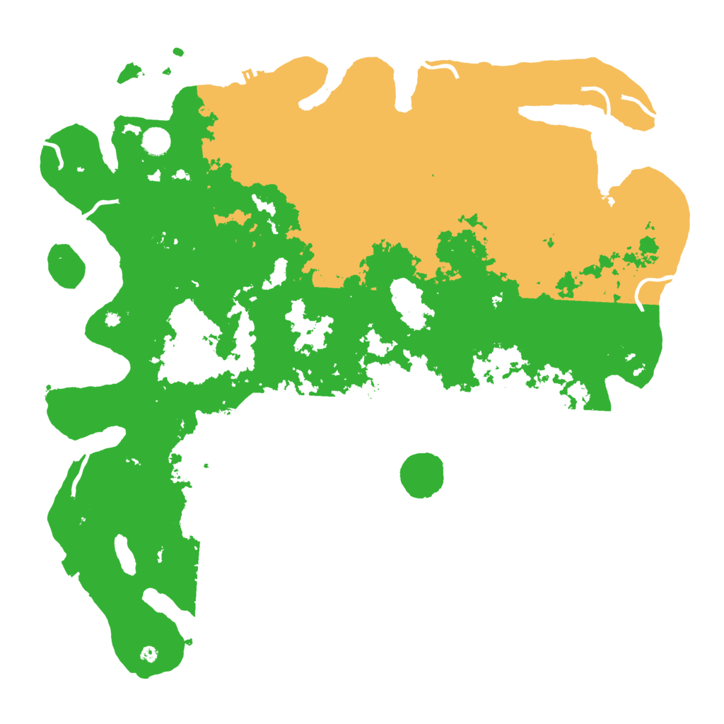 Biome Rust Map: Procedural Map, Size: 4500, Seed: 117724