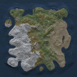 Thumbnail Rust Map: Procedural Map, Size: 3800, Seed: 96770901, 18 Monuments