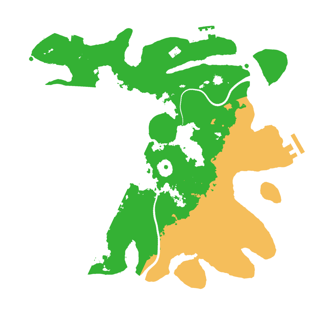 Biome Rust Map: Procedural Map, Size: 3000, Seed: 28729
