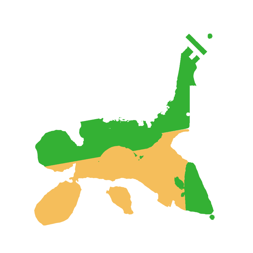 Biome Rust Map: Procedural Map, Size: 2000, Seed: 5624